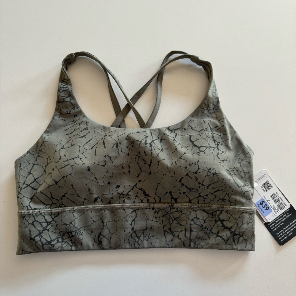 Lululemon Energy Bra Long Line Size 8